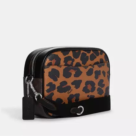 COACH Crossbody Purse Leopard Print Bag - Picture 2 of 9